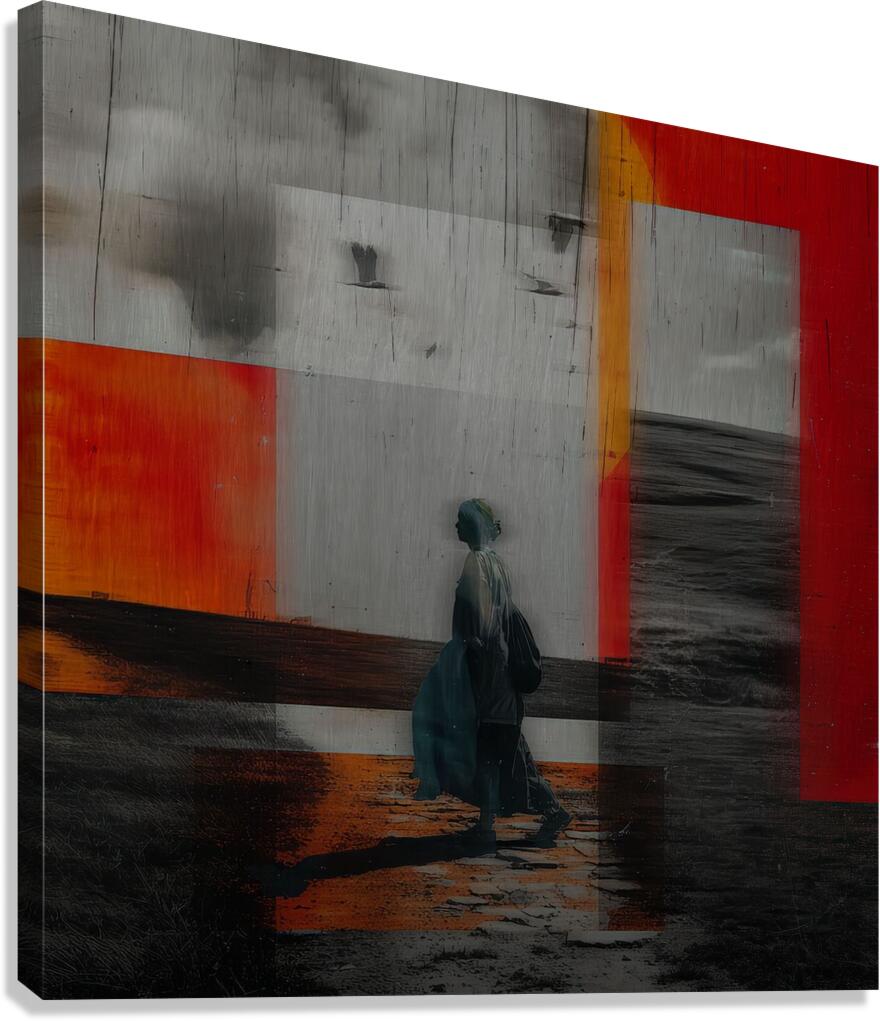 Burnt Orange Silence Canvas Print