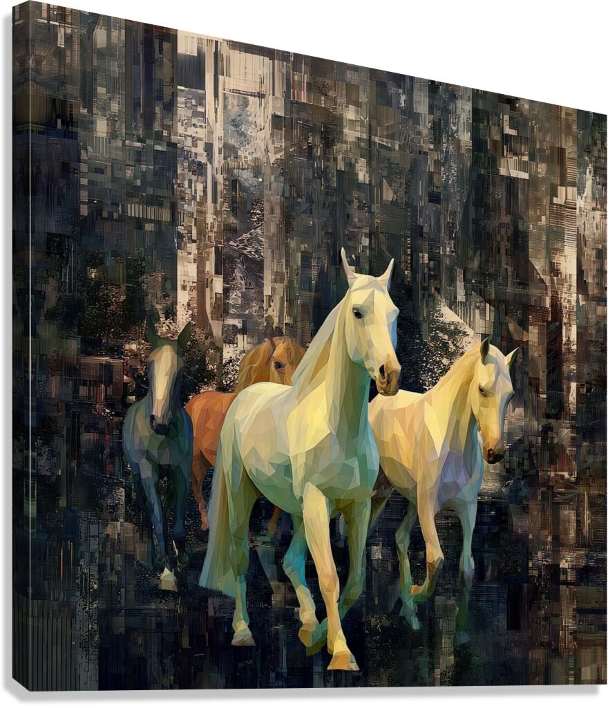 Prismatic Stampede Canvas Print