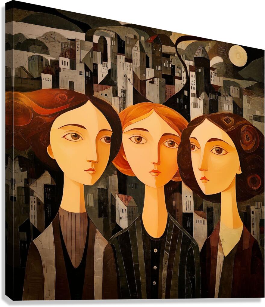City of Three Minds Canvas Print