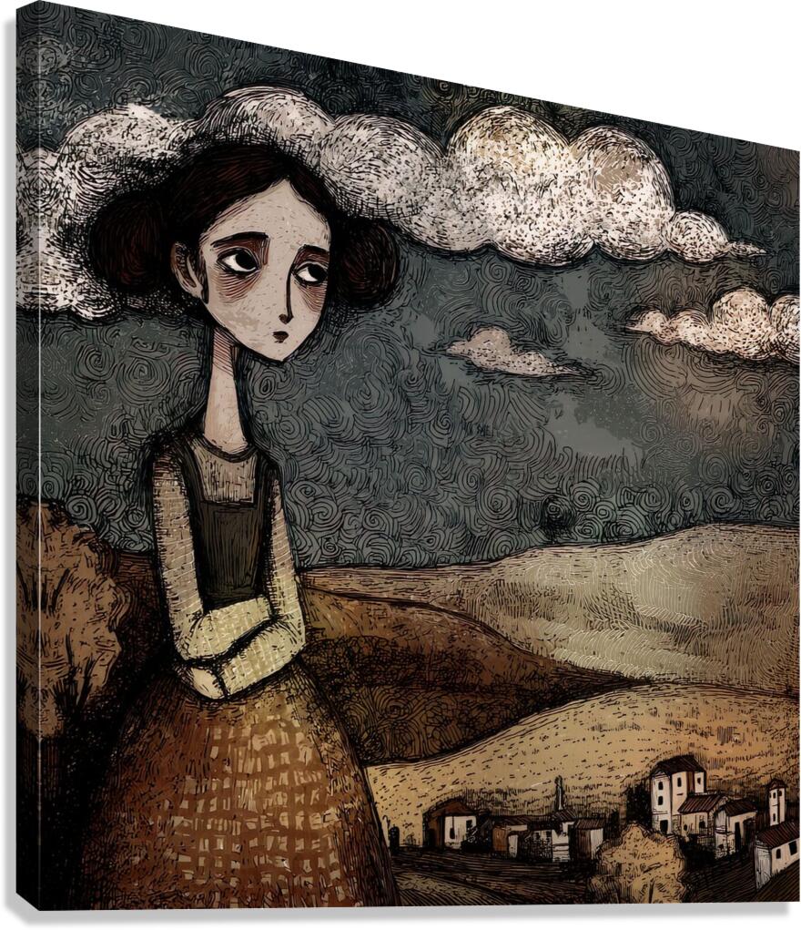 Cloud Bound Thoughts Canvas Print