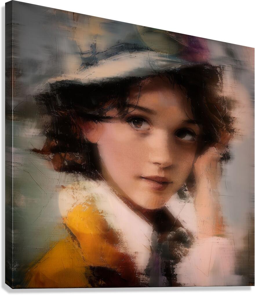 Portrait in Dissolve Canvas Print