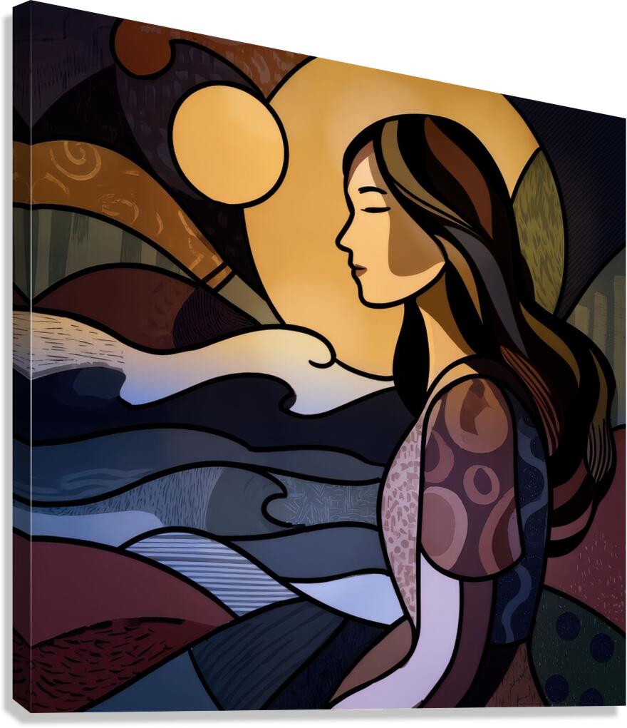 Painted Stillness Canvas Print