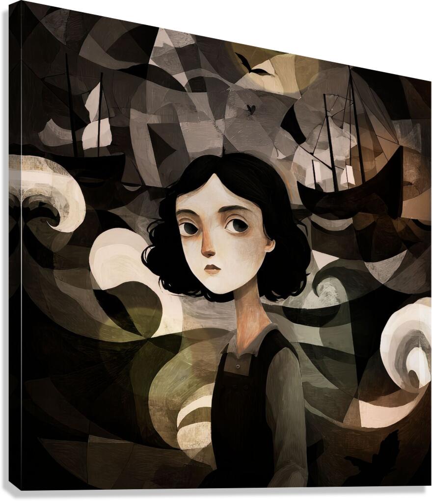 Folded Seas Canvas Print