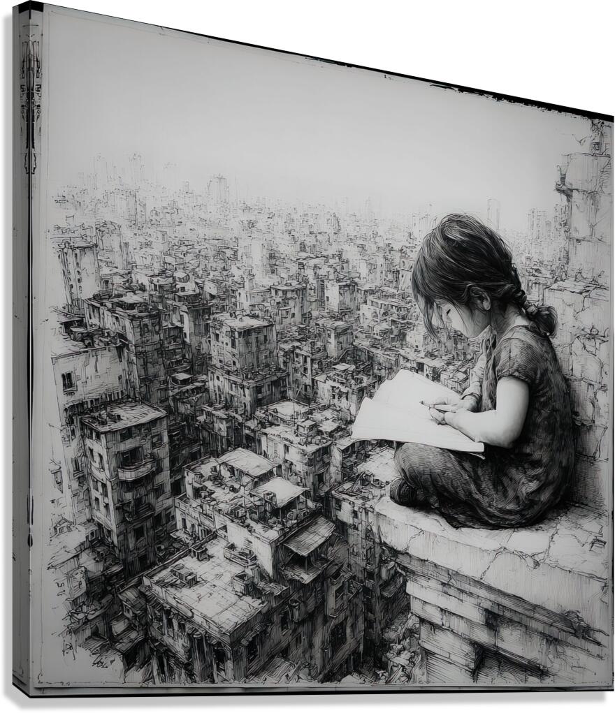 The City That Consumes Canvas Print
