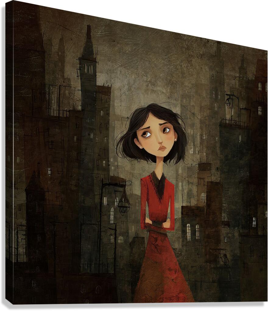 The Girl Who Didn t Belong Canvas Print