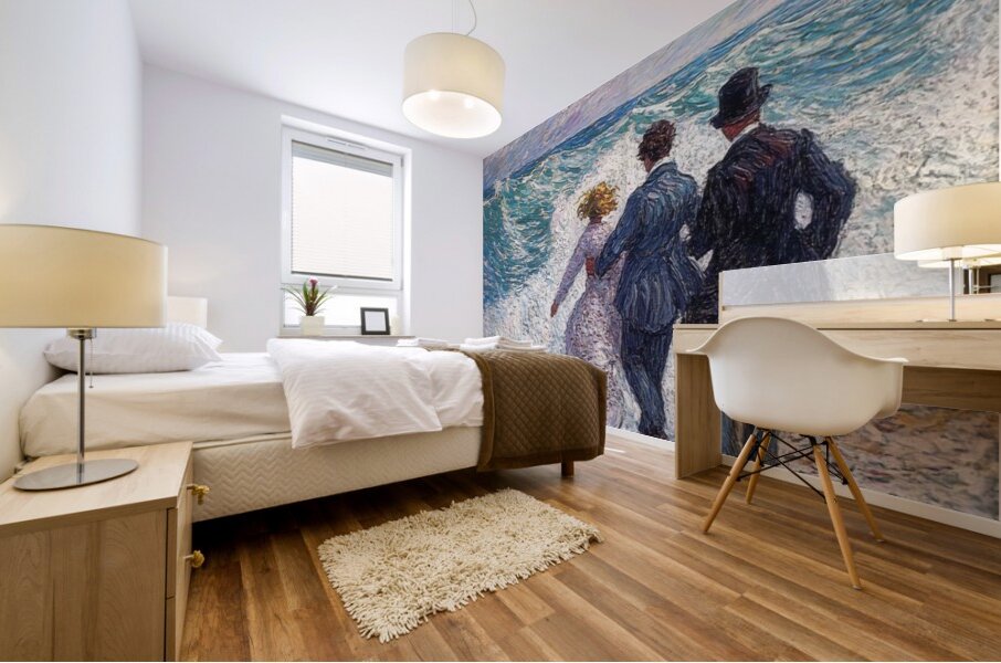 Through Painted Oceans Mural print