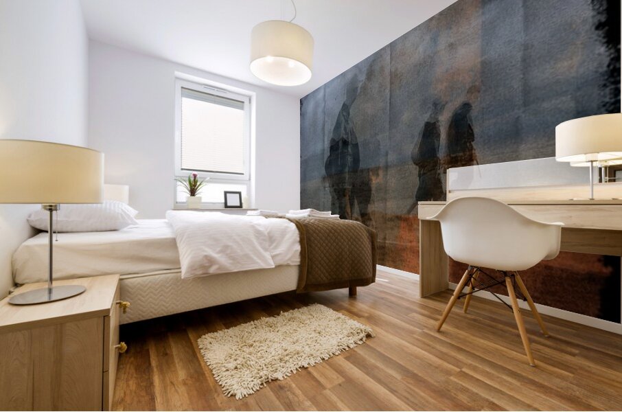 Fading Footsteps Mural print