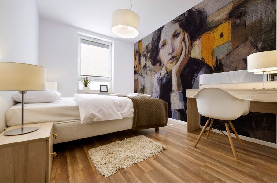 Portrait of a Quiet Hour Mural print