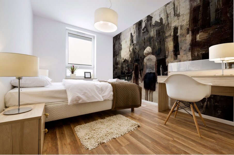 We Were Both Young Mural print