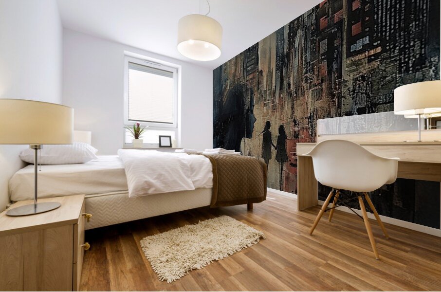 Silhouettes of Us Mural print