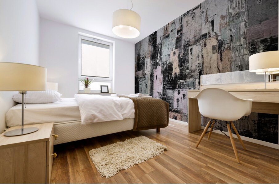 Muted Skyline Mural print