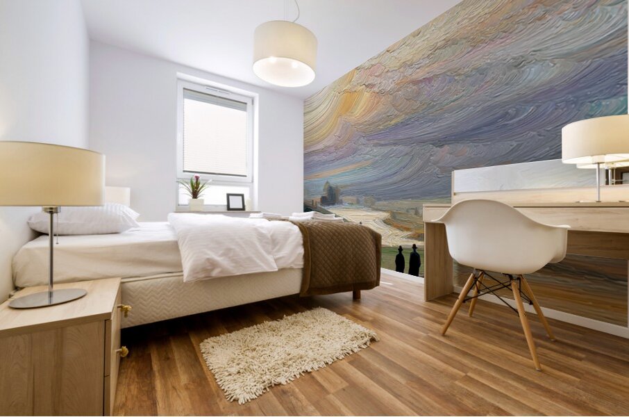 Beneath Painted Skies Mural print