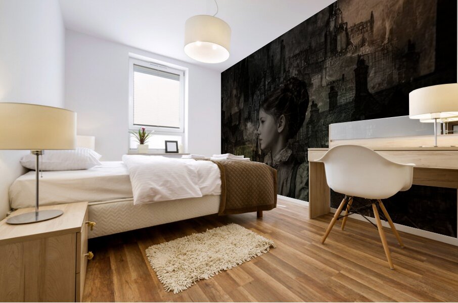 Factory Girl Mural print