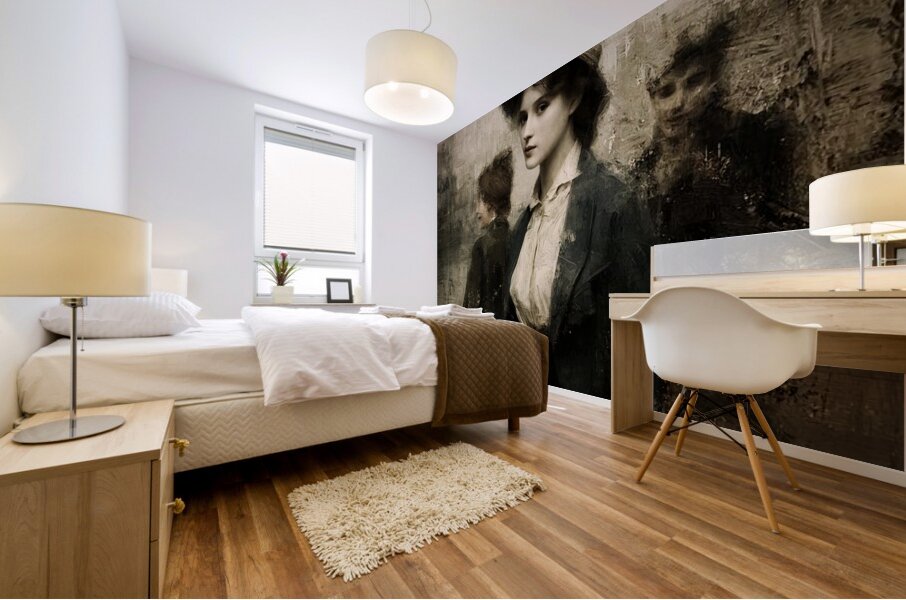 Painted in Shadows Mural print