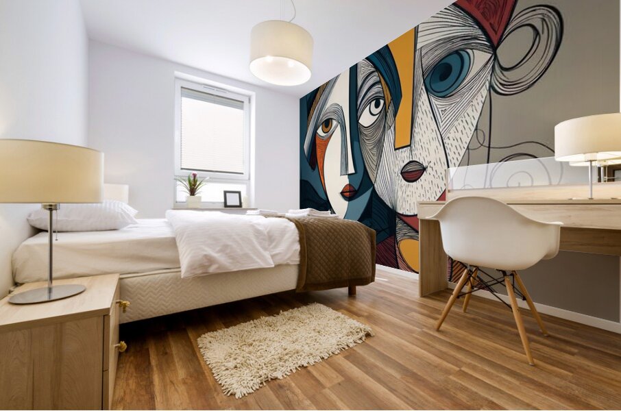 Geometry of Us Mural print