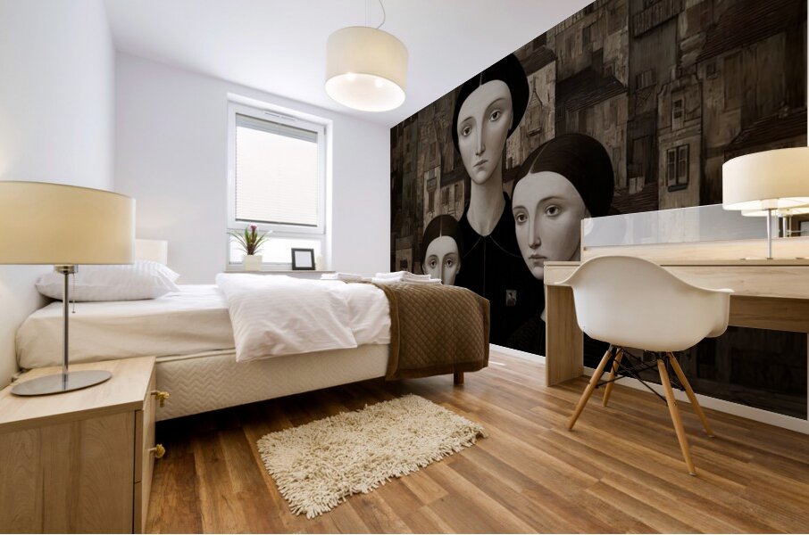 Three Gazes Mural print