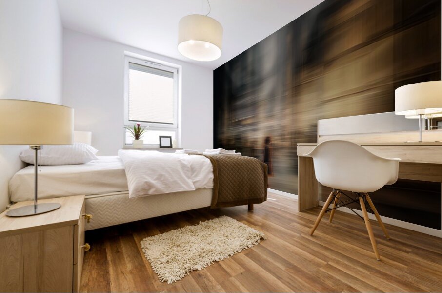 Where Time Blurs Mural print