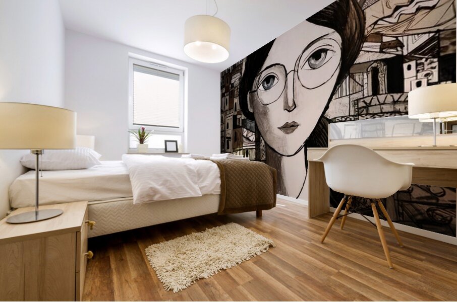 Eyes That Build Tomorrow Mural print