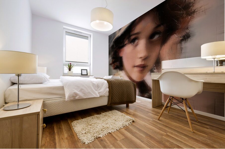 Portrait in Dissolve Mural print