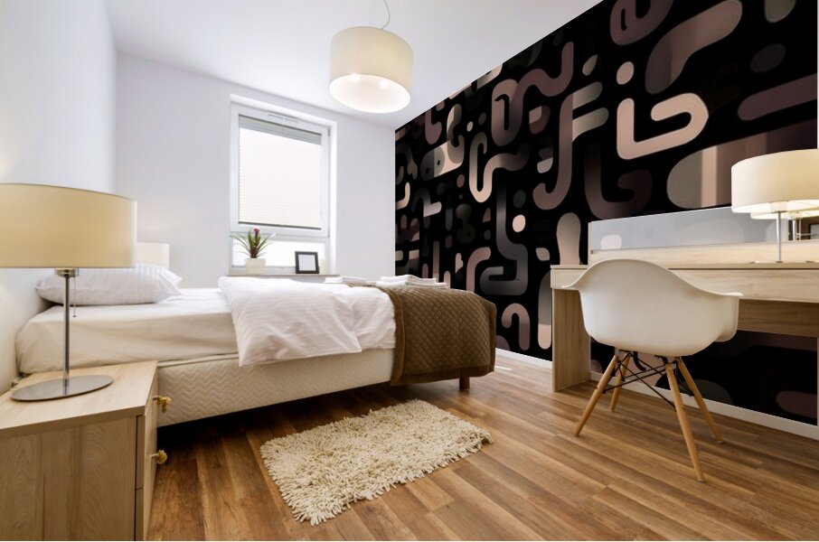 The Language of Curves Mural print