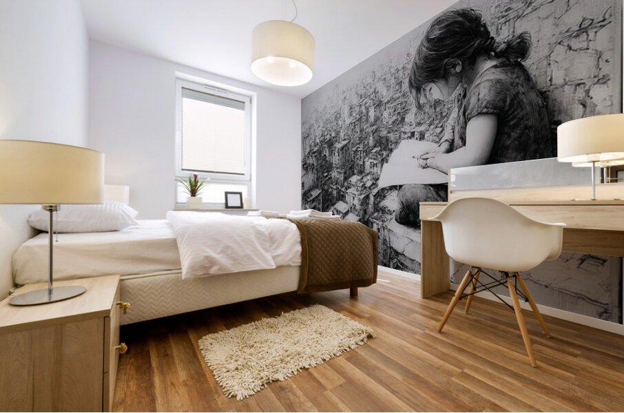 The City That Consumes Mural print