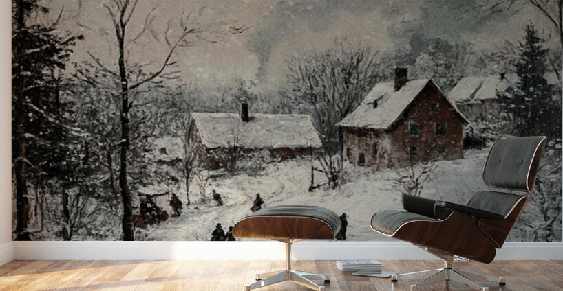 Frozen Village Comes to Life Wall Murals