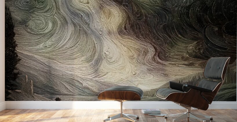 Swirling Light Wall Murals