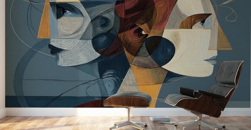 Echoes in Geometry Wall Murals