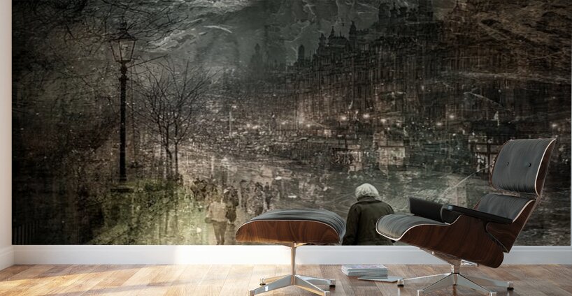 The City Between Dreams Wall Murals