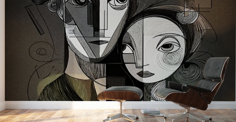 Dark Geometry Wall Murals