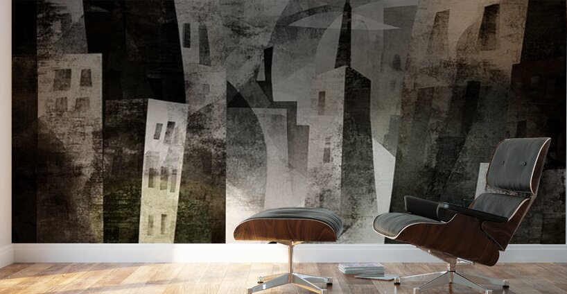 Between Crooked Towers Wall Murals