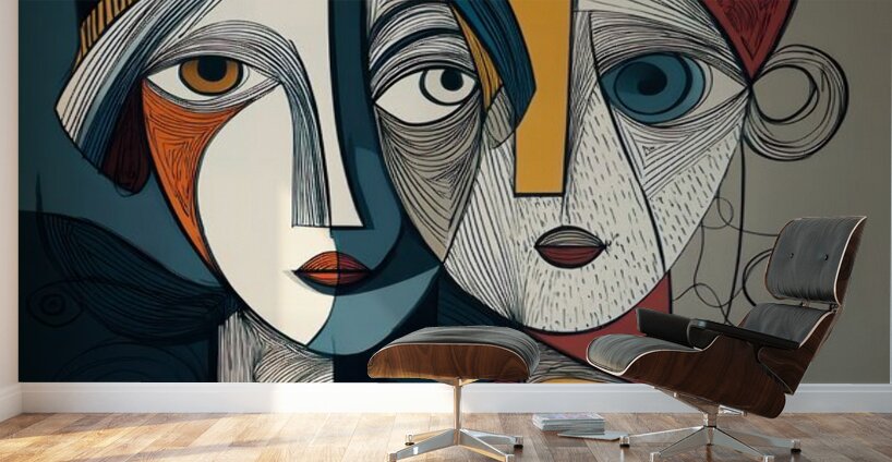 Geometry of Us Wall Murals