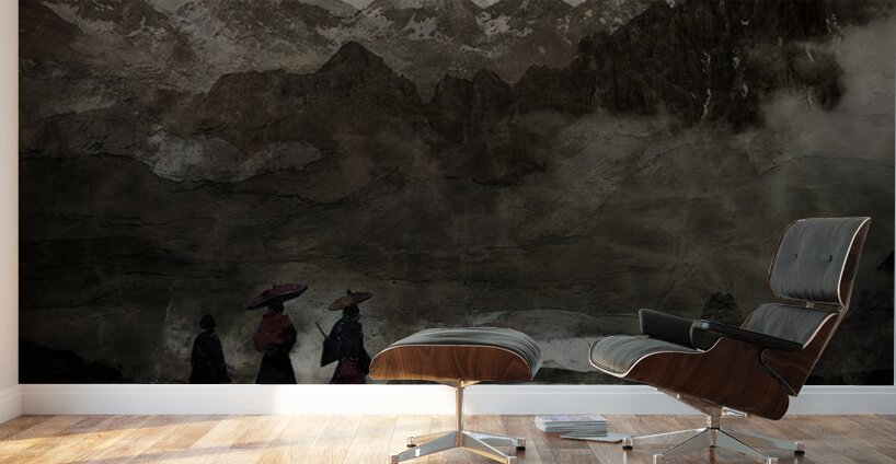 Through the Folded Earth Wall Murals