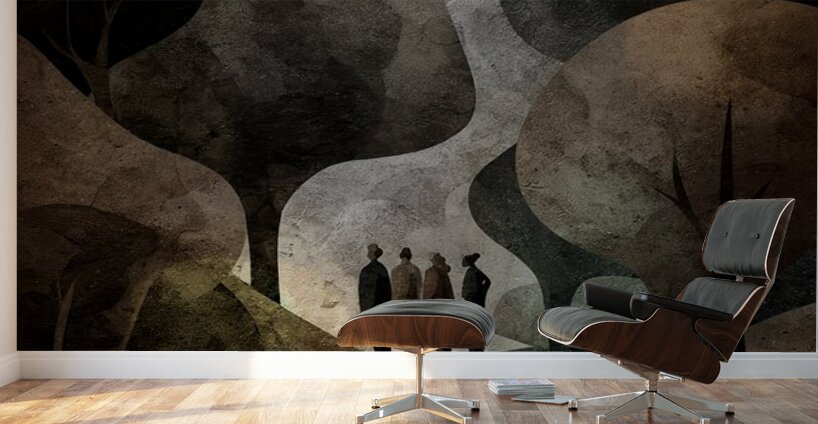 Between Shadow and Light Wall Murals