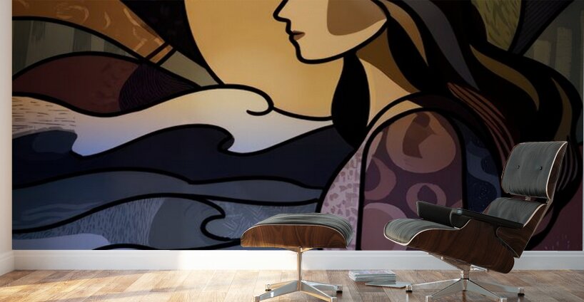 Painted Stillness Wall Murals