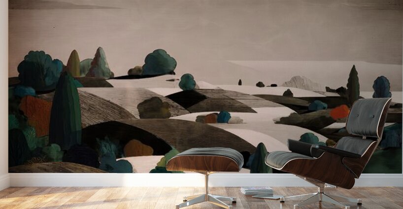 A Quiet Walk Wall Murals