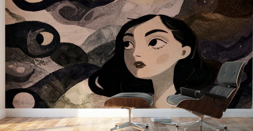 Where Thoughts Begin to Spiral Wall Murals