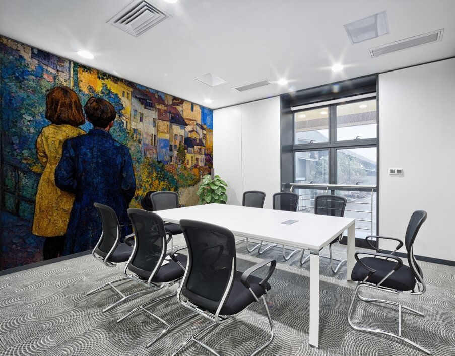 Mystic Town Wall Printing