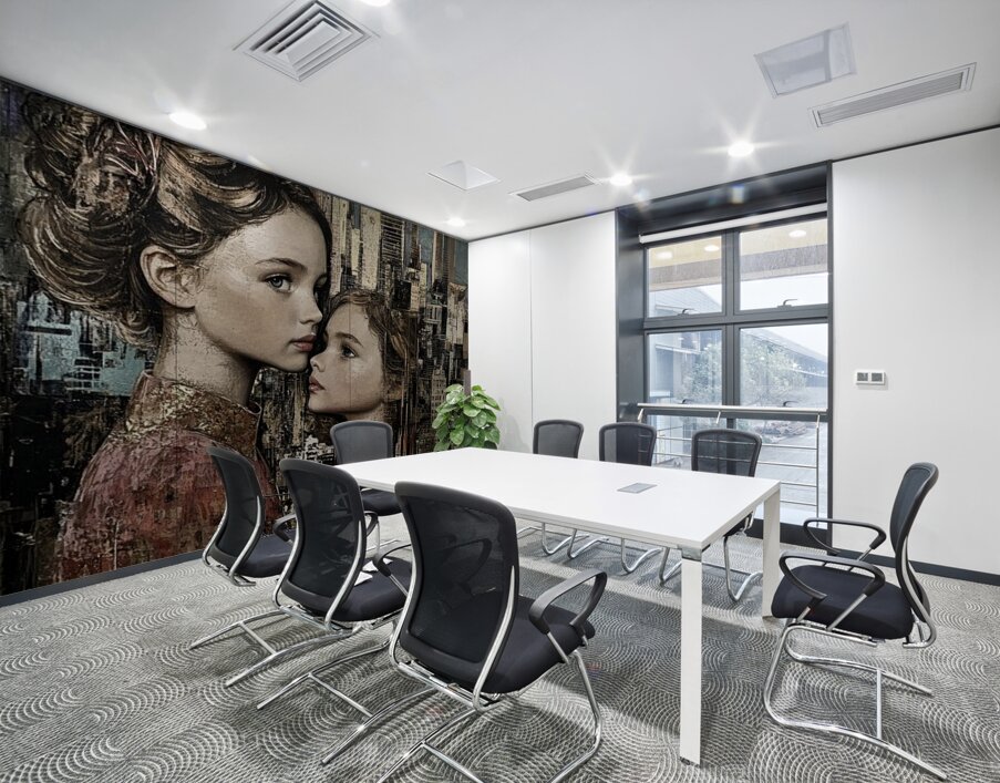 City Sisters Wall Printing