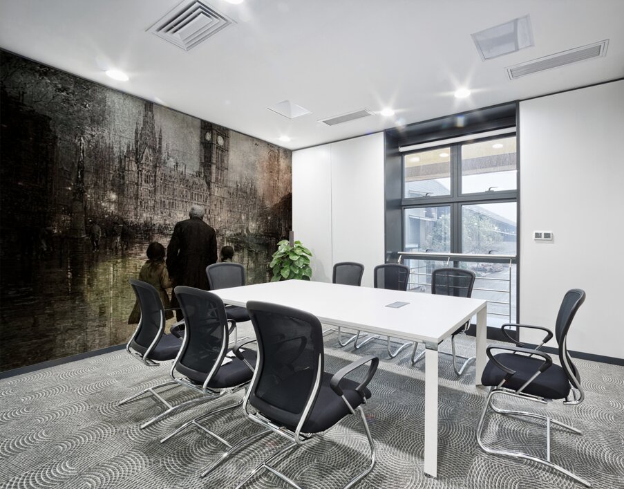 Beneath the Clocktower Wall Printing