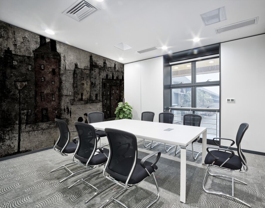 In The Courtyard Wall Printing