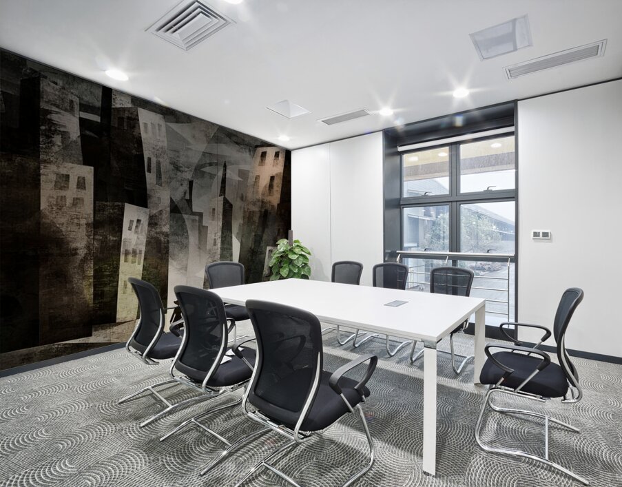 Between Crooked Towers Wall Printing