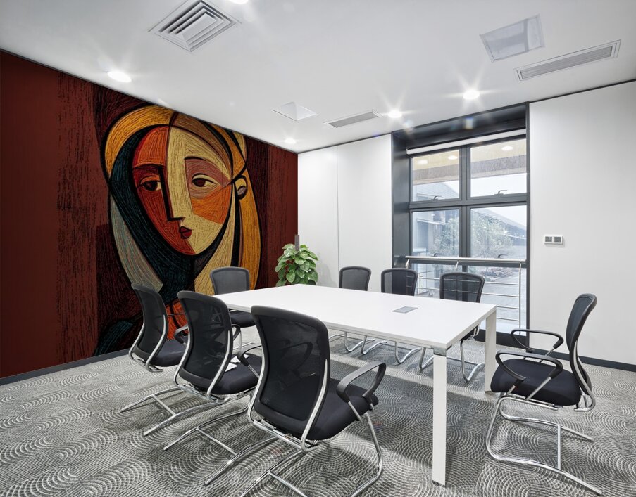 Stitched in Colours Wall Printing