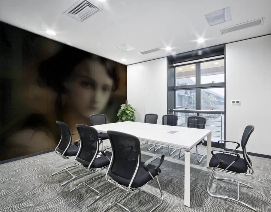 Faded Porcelain Wall Printing