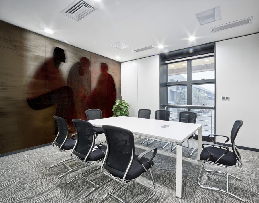 Circle of Embers Wall Printing