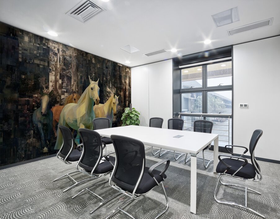 Prismatic Stampede Wall Printing