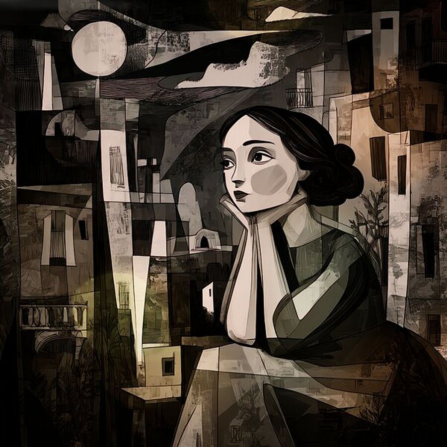 Geometry of a Wandering Mind Picture Frame Printing