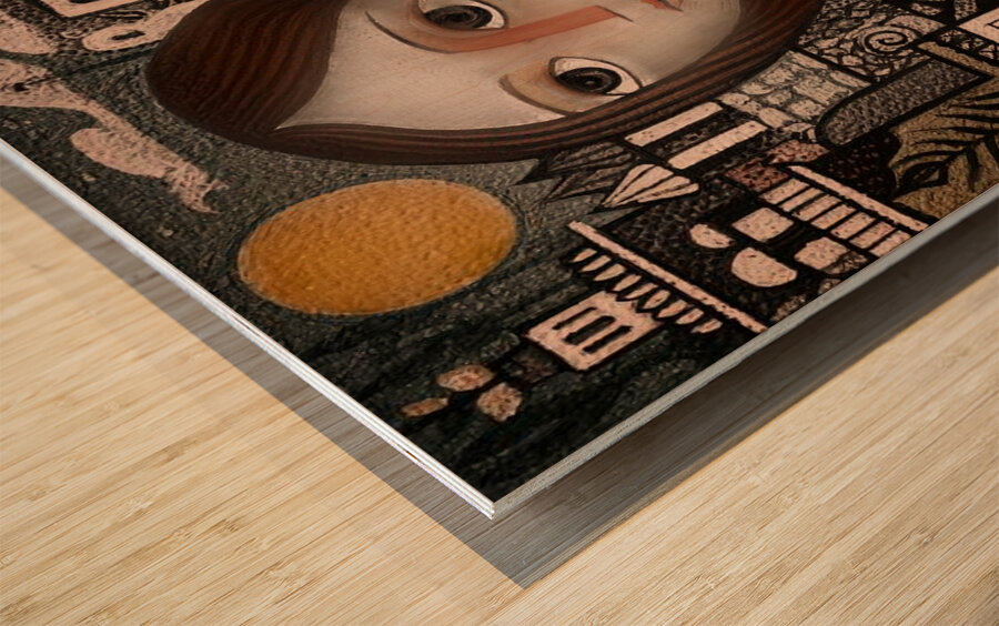 The City Within Her Wood print